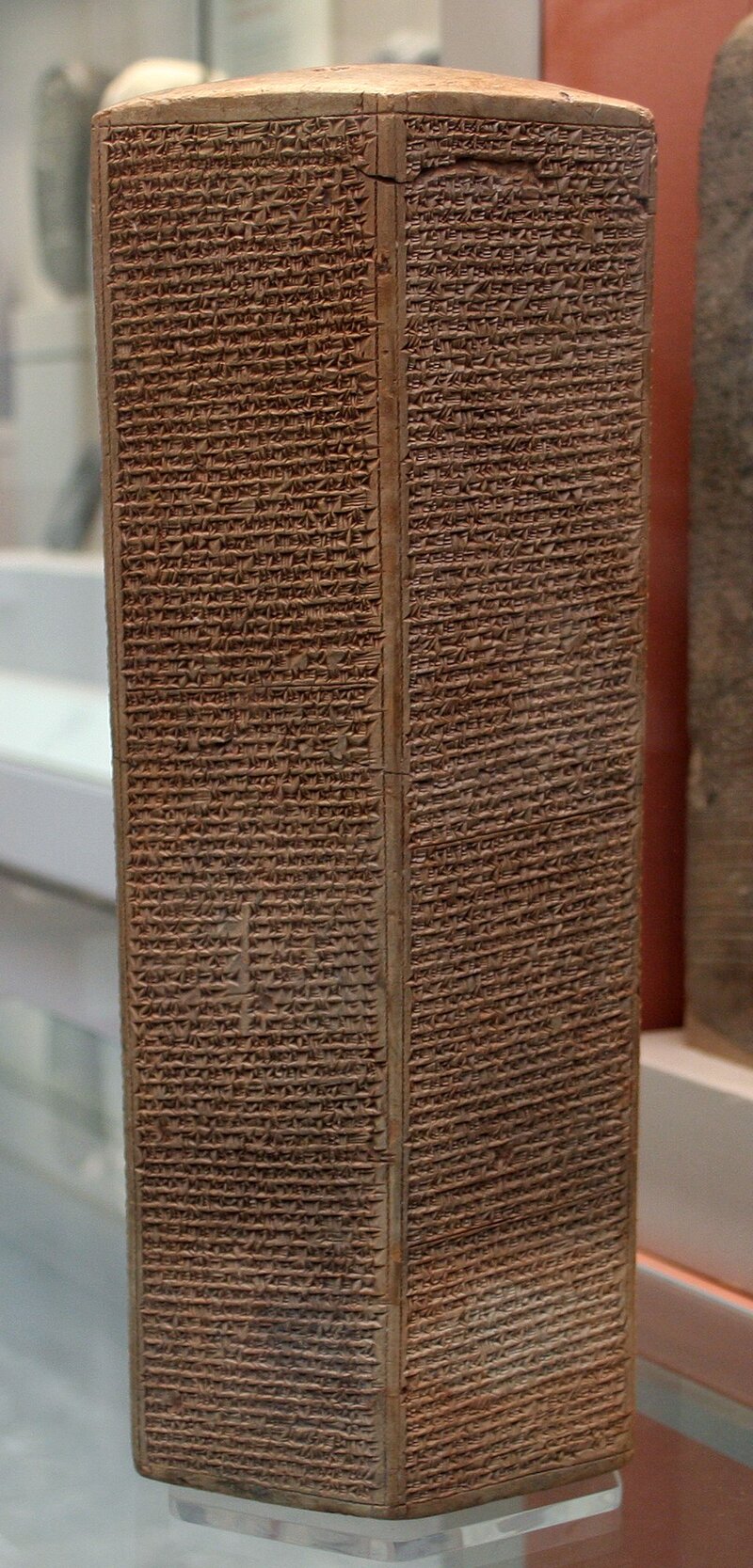 Sennacherib's Prism — Assyrian clay prism recording the siege of Jerusalem, 701 BC